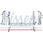 Hladnjak, hlađenje motora NISSENS NIS 68806 IC-A96055