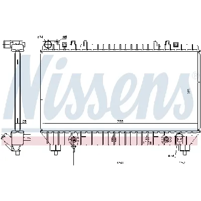Hladnjak, hlađenje motora NISSENS NIS 69095 IC-DA5A7F