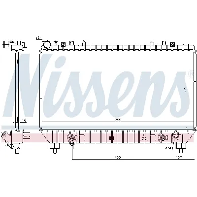Hladnjak, hlađenje motora NISSENS NIS 69096 IC-DED9A8