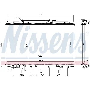 Hladnjak, hlađenje motora NISSENS NIS 69477 IC-AFE494