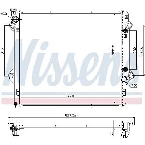 Hladnjak, hlađenje motora NISSENS NIS 69479 IC-AFE502