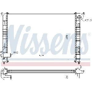 Hladnjak, hlađenje motora NISSENS NIS 69700A IC-A359B0