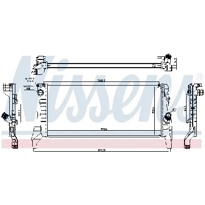 Hladnjak, hlađenje motora NISSENS NIS 69714 IC-D704EF