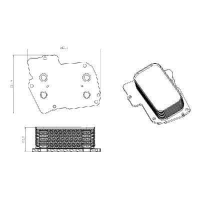 Hladnjak, hlađenje motora NRF NRF 31826 IC-G0QBQD