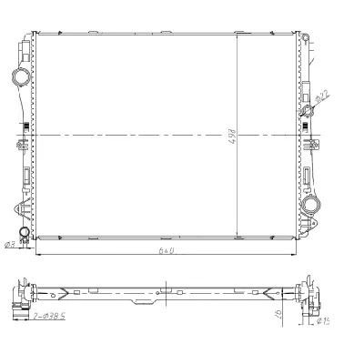 Hladnjak, hlađenje motora NRF NRF 50041 IC-G0K3L9