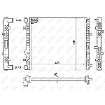Hladnjak, hlađenje motora NRF NRF 50140 IC-DEB329