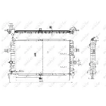 Hladnjak, hlađenje motora NRF NRF 50143 IC-DEB30B