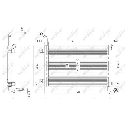 Hladnjak, hlađenje motora NRF NRF 50145 IC-DD6F73