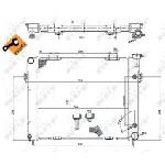 Hladnjak, hlađenje motora NRF NRF 50202 IC-AE55A9