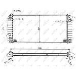 Hladnjak, hlađenje motora NRF NRF 50208 IC-AE55AB
