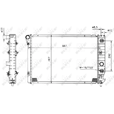 Hladnjak, hlađenje motora NRF NRF 50215 IC-C3C9F3