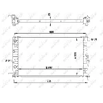 Hladnjak, hlađenje motora NRF NRF 50218 IC-AE55AE