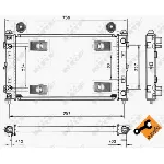 Hladnjak, hlađenje motora NRF NRF 50232 IC-AE55B5
