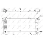 Hladnjak, hlađenje motora NRF NRF 50238 IC-AE55B7