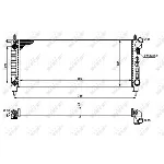 Hladnjak, hlađenje motora NRF NRF 50242 IC-D20325
