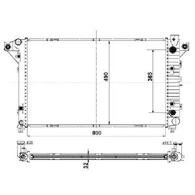 Hladnjak, hlađenje motora NRF NRF 50248 IC-C3C9ED