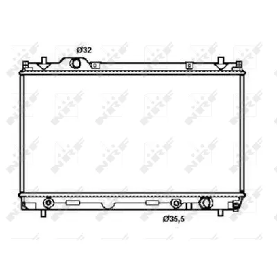 Hladnjak, hlađenje motora NRF NRF 50256 IC-C2FF2E