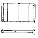 Hladnjak, hlađenje motora NRF NRF 503003 IC-AE59BD