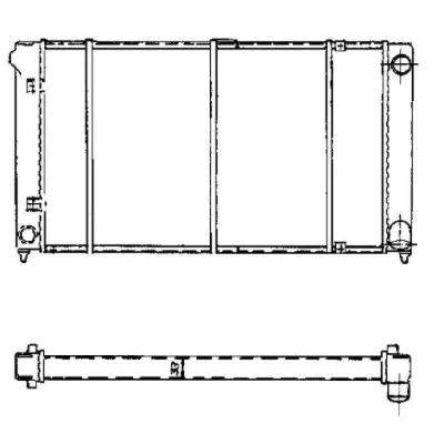 Hladnjak, hlađenje motora NRF NRF 503003 IC-AE59BD