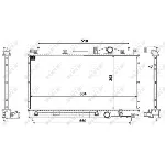 Hladnjak, hlađenje motora NRF NRF 50332 IC-AE55CA