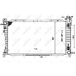 Hladnjak, hlađenje motora NRF NRF 50334 IC-AE55CC