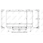 Hladnjak, hlađenje motora NRF NRF 50344 IC-AE55CF