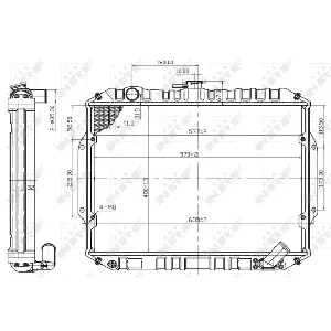Hladnjak, hlađenje motora NRF NRF 503486 IC-AE59C3