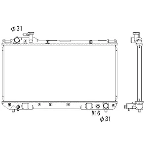 Hladnjak, hlađenje motora NRF NRF 503988 IC-AE59CF