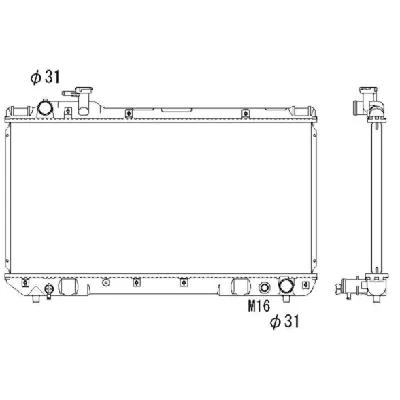 Hladnjak, hlađenje motora NRF NRF 503988 IC-AE59CF