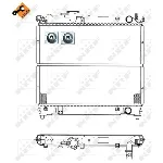 Hladnjak, hlađenje motora NRF NRF 50404 IC-AE55E5