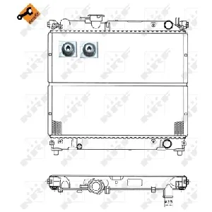 Hladnjak, hlađenje motora NRF NRF 50404 IC-AE55E5