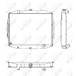 Hladnjak, hlađenje motora NRF NRF 504125 IC-AE59D6