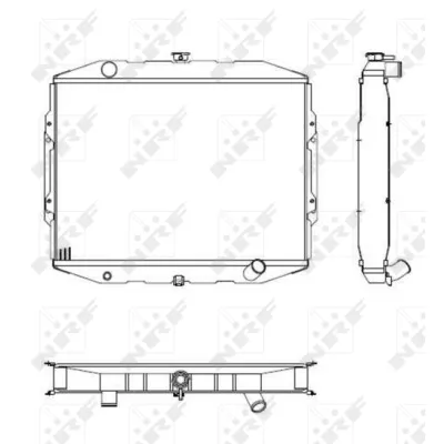 Hladnjak, hlađenje motora NRF NRF 504125 IC-AE59D6