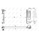 Hladnjak, hlađenje motora NRF NRF 50425 IC-AE55F6