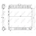 Hladnjak, hlađenje motora NRF NRF 504250 IC-AE59DE