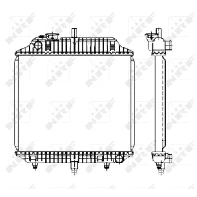 Hladnjak, hlađenje motora NRF NRF 504271 IC-AE59E2