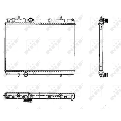 Hladnjak, hlađenje motora NRF NRF 50435 IC-AE5600