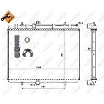 Hladnjak, hlađenje motora NRF NRF 50437 IC-AE5602