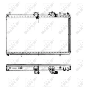 Hladnjak, hlađenje motora NRF NRF 50443 IC-B872BA