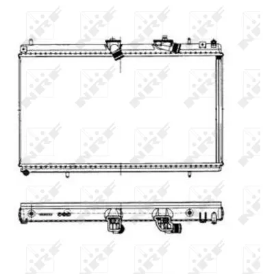 Hladnjak, hlađenje motora NRF NRF 50443 IC-B872BA