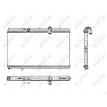 Hladnjak, hlađenje motora NRF NRF 50444 IC-C2FF36