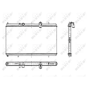 Hladnjak, hlađenje motora NRF NRF 50444 IC-C2FF36