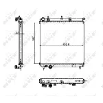 Hladnjak, hlađenje motora NRF NRF 50447 IC-AE5608
