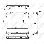 Hladnjak, hlađenje motora NRF NRF 50448 IC-C3CB56
