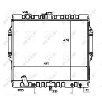 Hladnjak, hlađenje motora NRF NRF 50449 IC-DEB31A