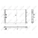 Hladnjak, hlađenje motora NRF NRF 50468 IC-C2FF39