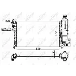 Hladnjak, hlađenje motora NRF NRF 50471 IC-C2FF3B