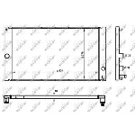 Hladnjak, hlađenje motora NRF NRF 50478 IC-DEB32F