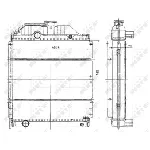 Hladnjak, hlađenje motora NRF NRF 50489 IC-C3B602