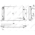 Hladnjak, hlađenje motora NRF NRF 50514 IC-AE5611